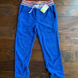 NWT Mini Boden Towelling Jogger Pants -6Y